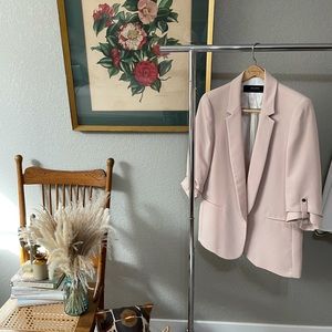 Zara light pink blazer